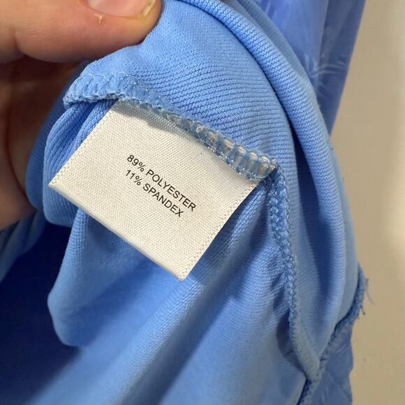 Peter Millar Men's Perth Quarter Zip Pullover Tropical Camo Blue Large Golf - Picture 7 of 10